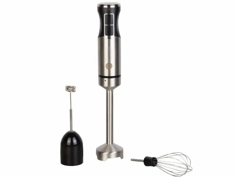 Mixeur plongeant pas cher MasterChef 1000W en inox avec accessoires