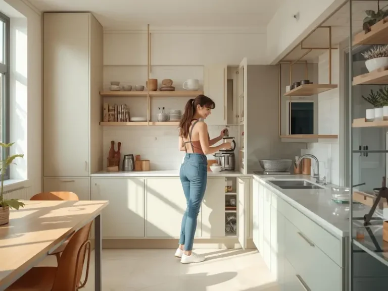 femme rangement cuisine optimisé