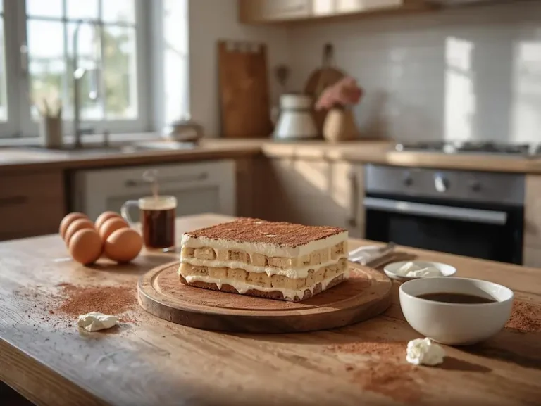 recette tiramisu italien traditionnel avec biscuits imbibés de café et crème mascarpone onctueuse