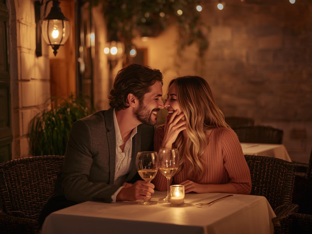 couple en restaurant romantique à montpellier