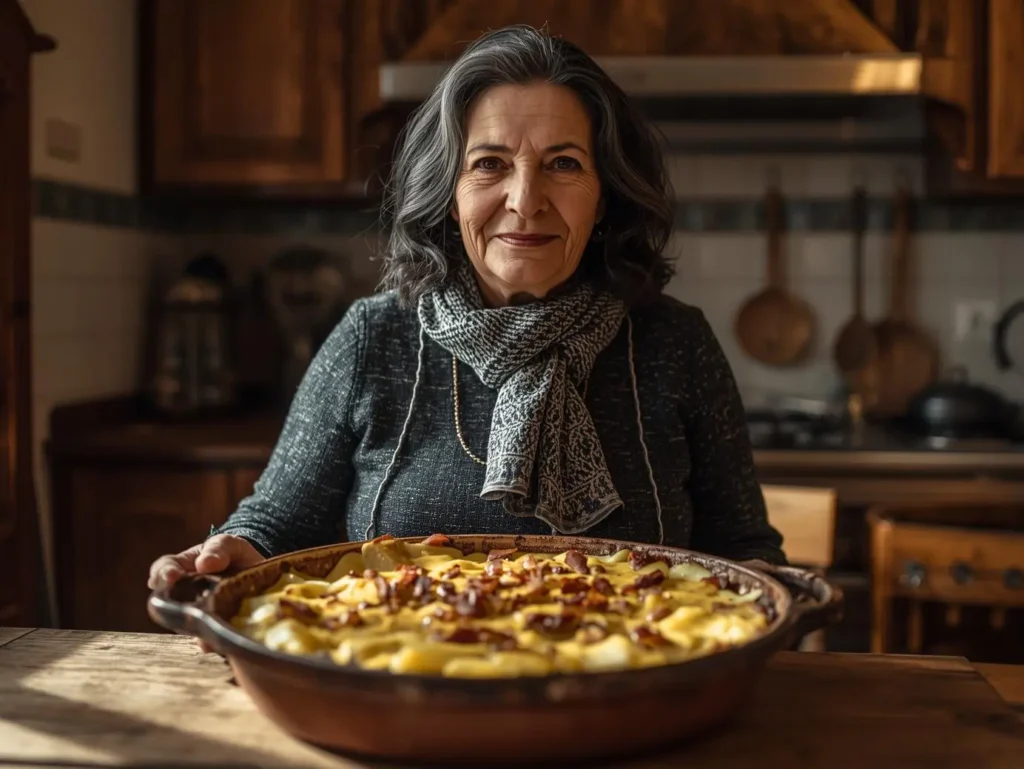 Recette tartiflette traditionnelle au reblochon fondante présentée dans une cuisine familiale