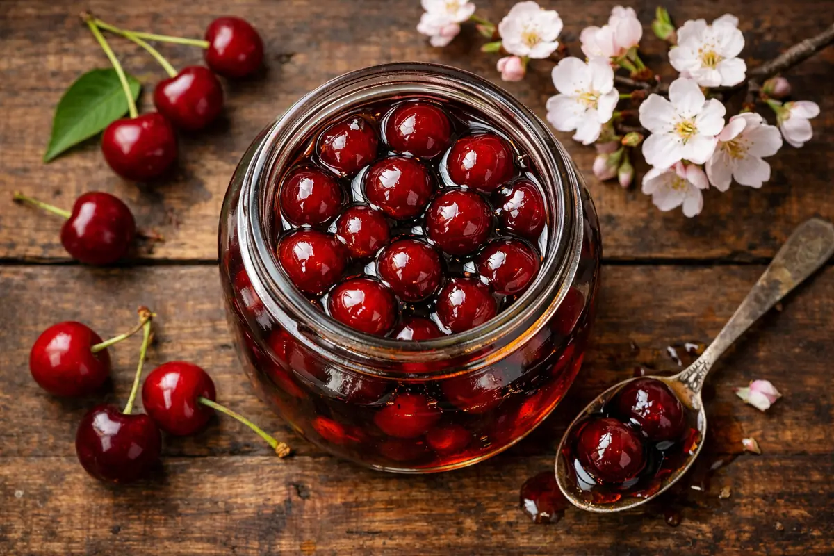comment faire des cerises amarena maison, éclatantes et gourmandes, baignant dans un sirop ambré, promesse d'une recette authentique.