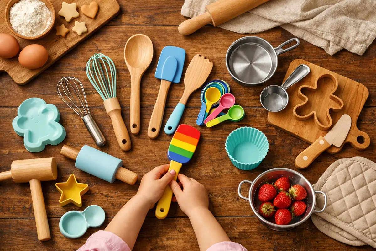 Infographie illustrant les règles de sécurité essentielles à respecter en cuisine avec des enfants, pour une expérience à la fois sûre et amusante.